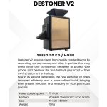 COFFEE DESTONER V2 CAPACITY 50kg TAN & BLACK